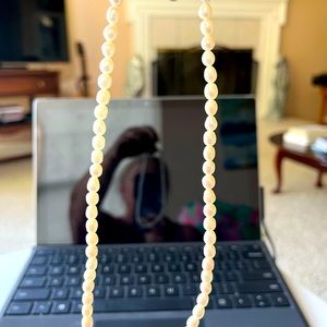 Seed pearl necklace & bracelet set in red gift box - new!